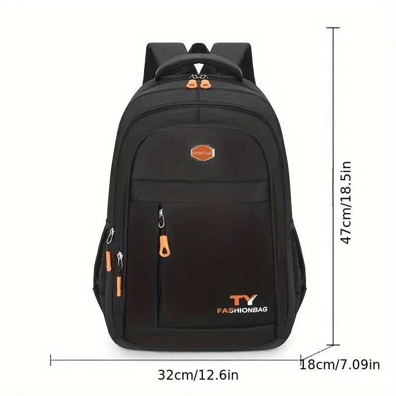 1 Mochila Masculina, Mochila Casual Impermeável de Grande Capacidade, Mochila Ajustável para Computador