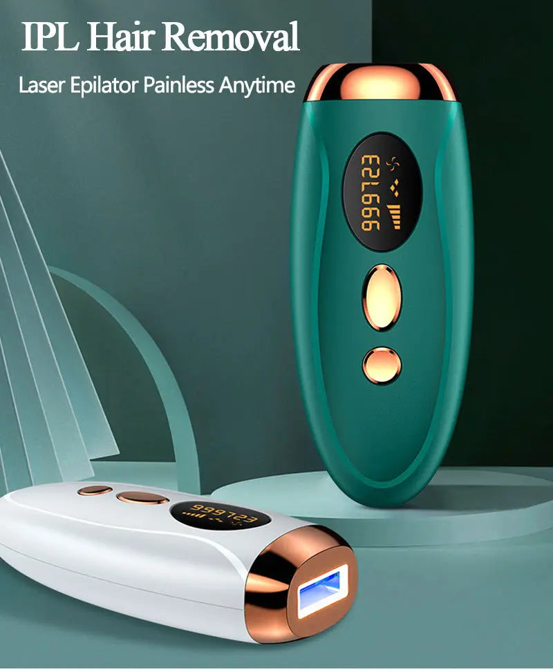 Sistema de depilação IPL para mulheres 990000 flashes Dispositivo depilador a laser permanente indolor para corpo, biquíni e removedor de pelos faciais em