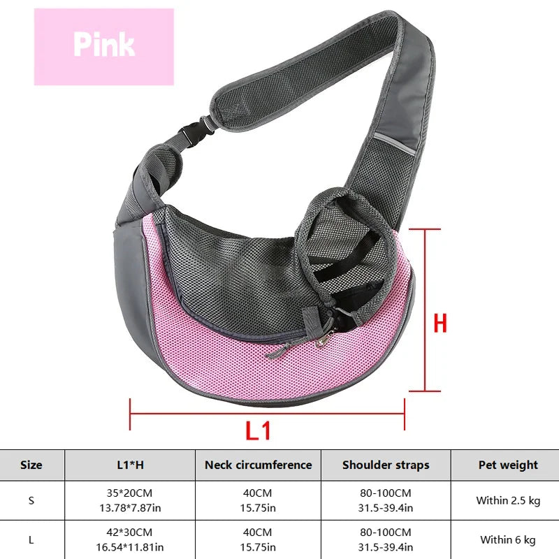 1 peça mochila para cachorro, bolsa de viagem transversal de malha respirável para filhotes, gatos, caminhadas e acampamentos