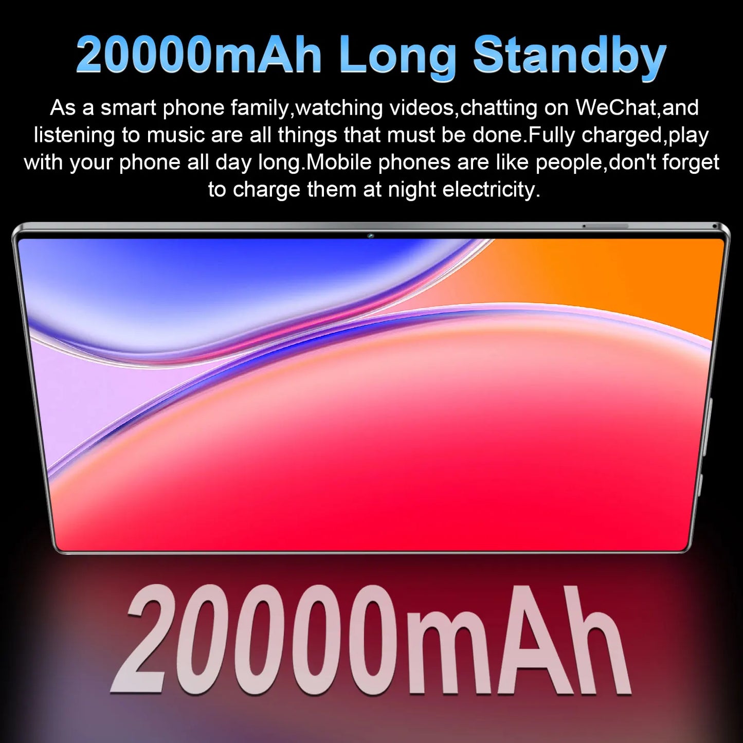 Tablet Android 2025, 20000mAh, 10,36 polegadas, versão global, 22 GB + 2 TB, nova rede, 14 núcleos, Android 13.0, Wi-Fi
