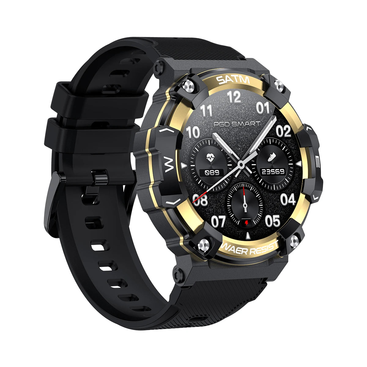 Relógio inteligente esportivo de fitness redondo masculino de 1,39 polegadas com Bluetooth para chamadas e voz com IA IP68 à prova d'água
