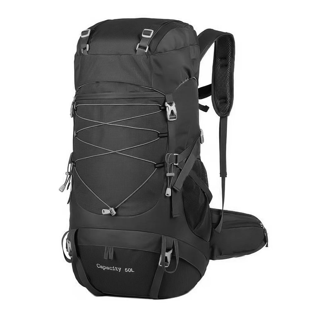 Mochila de caminhada WESTTUNE 50L com capa de chuva, bolsa multifuncional para montanhismo, mochila para atividades ao ar livre, para viagens, trekking e acampamento