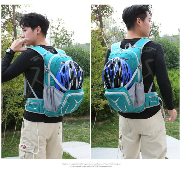 Mochila de hidratação para bicicleta 20L, masculina, à prova d'água, para ciclismo, esportes ao ar livre, viagens, caminhadas, trekking, MTB, mochila para bicicleta, bolsa d'água