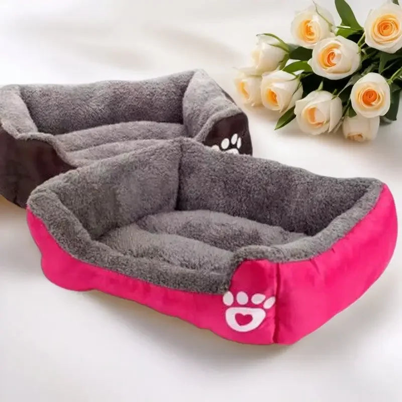 Tapete clássico para animais de estimação, moda canil para cães, cama, casa, respirável, algodão, macio, ninho de gato, cama quente para cães pequenos e médios