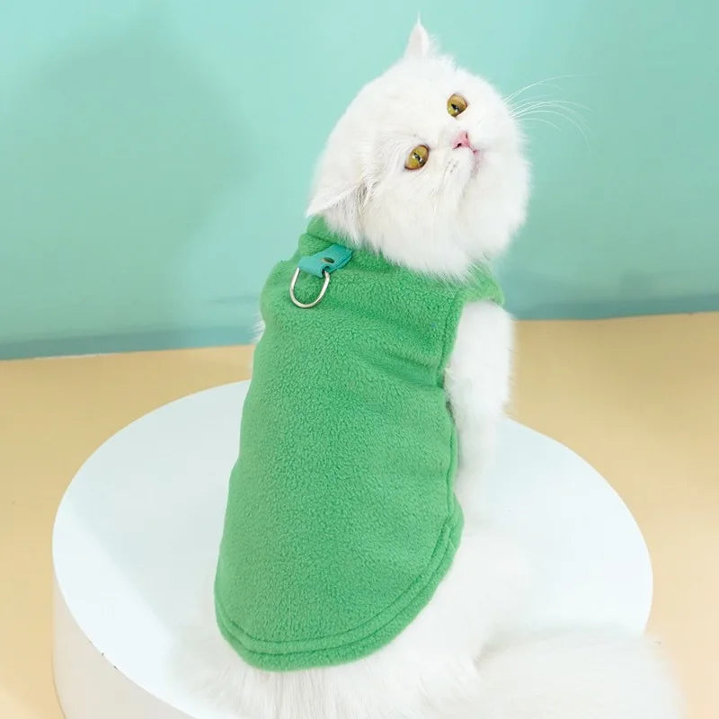 Roupas de lã macia para cães pequenos, filhotes, gatos, coletes, roupas para chihuahua, jaqueta de buldogue francês, casacos pug, atacado
