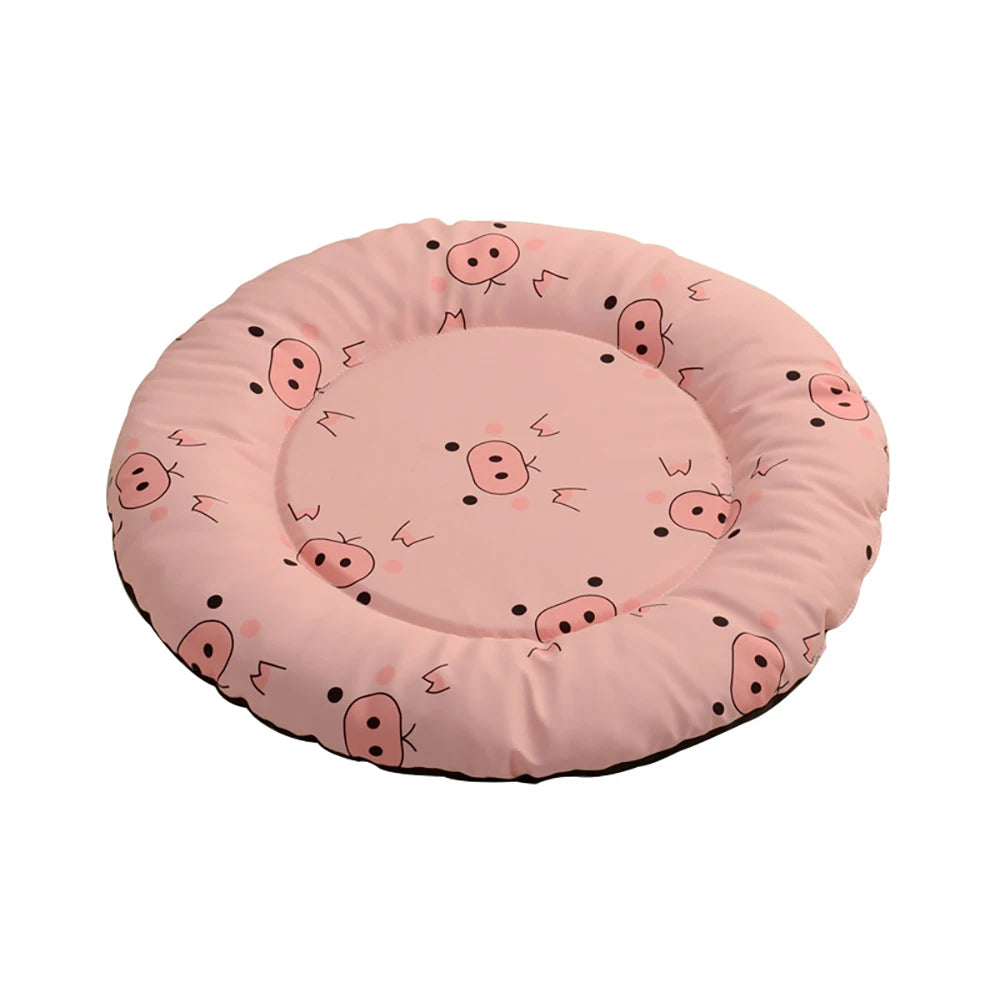 Cama aconchegante para cães e gatos, lavável, redonda/quadrada, almofada para carinho, tapete pequeno, médio e grande para filhotes e gatinhos