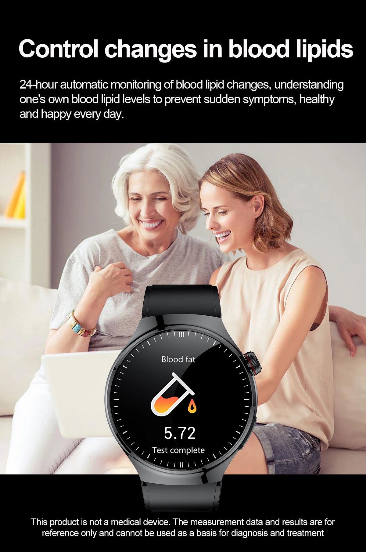 2025 para HUAWEI Precise ECG + PPG Ácido Úrico HD Smart Watch Masculino Lipídios no Sangue Frequência Cardíaca Pressão Arterial Esporte Chamada Saúde Smartwatch