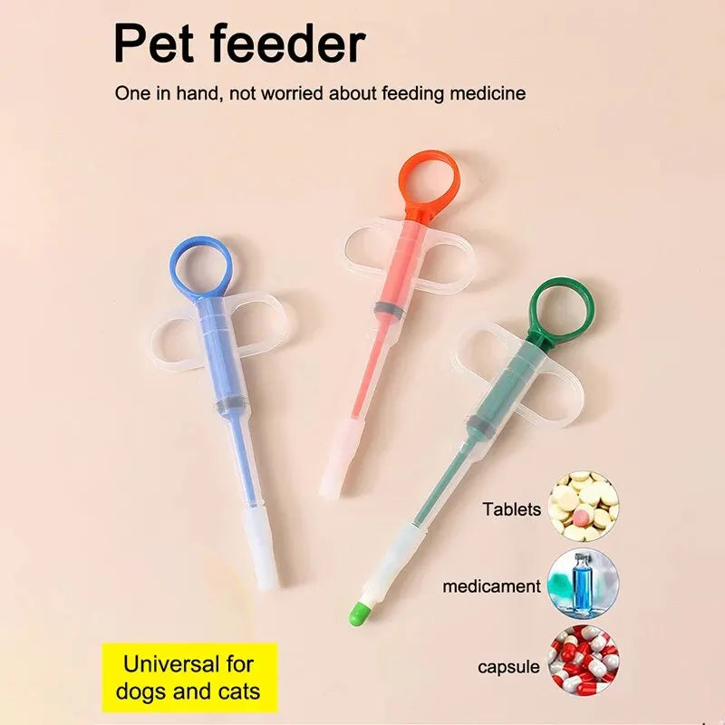 1 peça alimentador de medicamentos de silicone propulsor para animais de estimação, comprimido líquido confortável para cães e gatos, universal, seguro, fácil de limpar e usar repetidamente