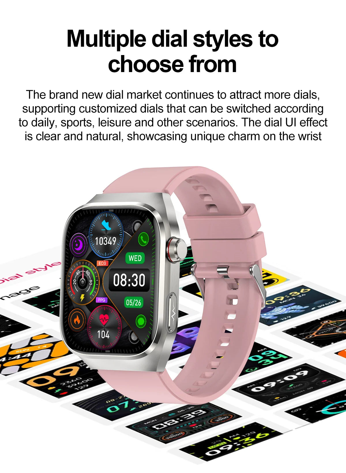 Novo 2025 para Huawei Três altas pressão arterial Smartwatch ECG Ácido Úrico Frequência Cardíaca Relógio Análise Corporal Monitoramento de Saúde Relógios
