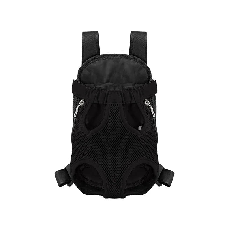 Mochila de transporte para cães de estimação, bolsa frontal de malha respirável e portátil para viagem, para cães pequenos e gatos, uso ao ar livre