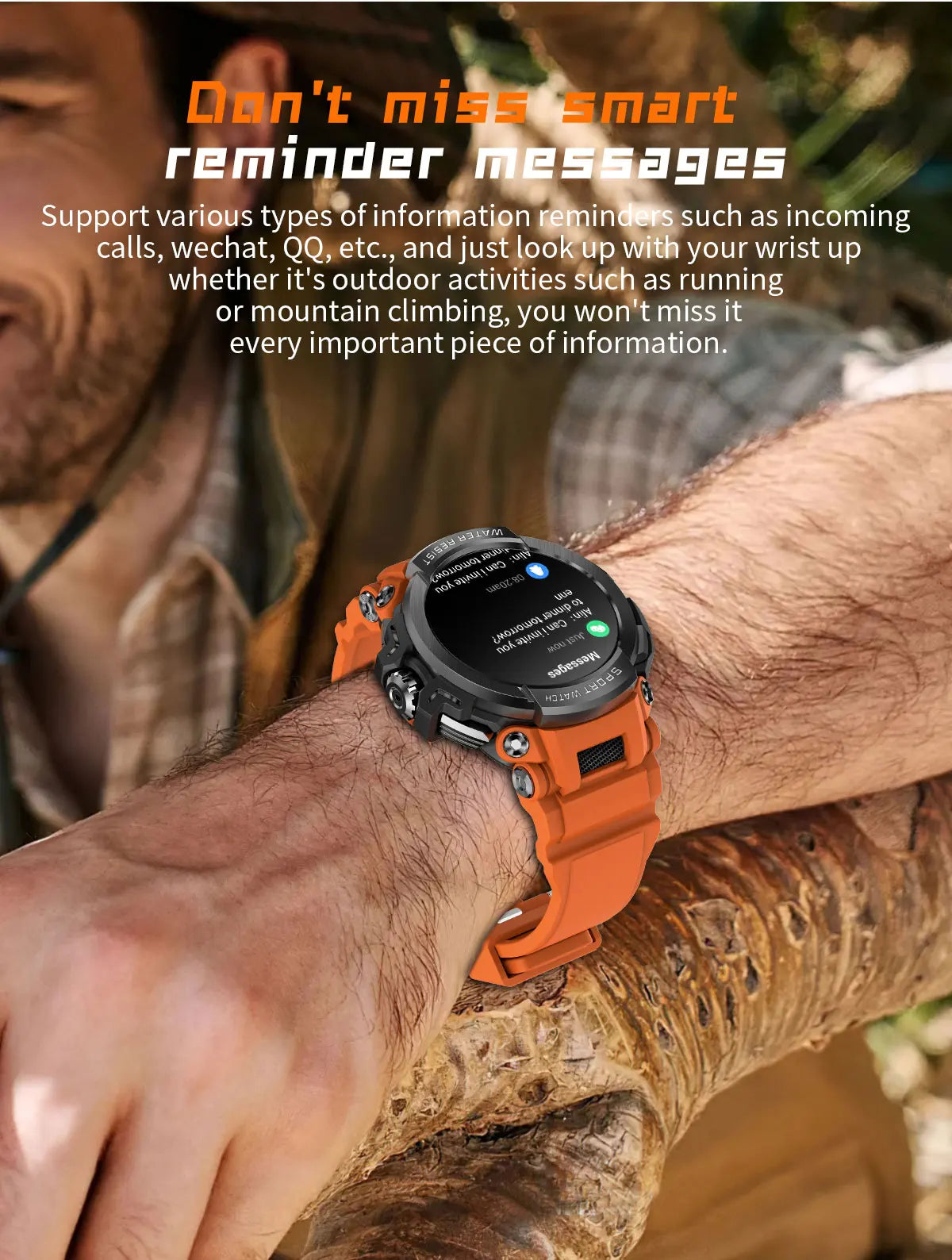 Novo Smartwatch Masculino 2025 com Tela HD de 1,5" e Chamadas Militares, IP68 à Prova D'água, 100 Modos Esportivos, com Bateria Grande de 600mAh