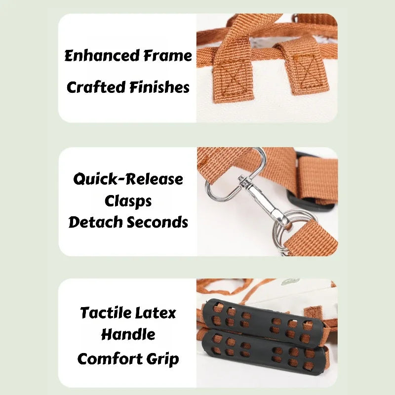 Mochila para cães Air-Lift Carry Harness - Guia respirável e antipuxão para cães pequenos, à prova de fugas e superconfortável!