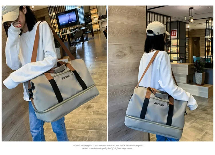 Bolsa de ginástica para viagem, bagagem para curta distância, bolsas de fitness portáteis, bolsa de ombro transversal, bolsa de peito, bolsas de mão, bolsa de mão para viagem, bolsa de fim de semana