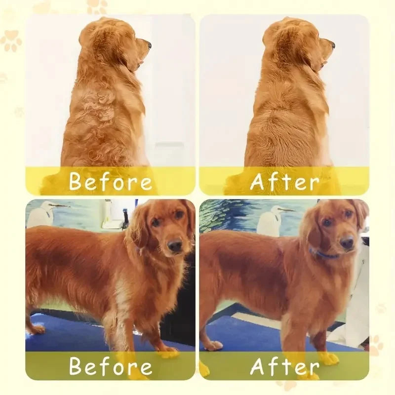 Escova elétrica para cães e gatos, escova vaporizadora 3 em 1 para massagem e tosa de animais de estimação, removendo pelos emaranhados e soltos