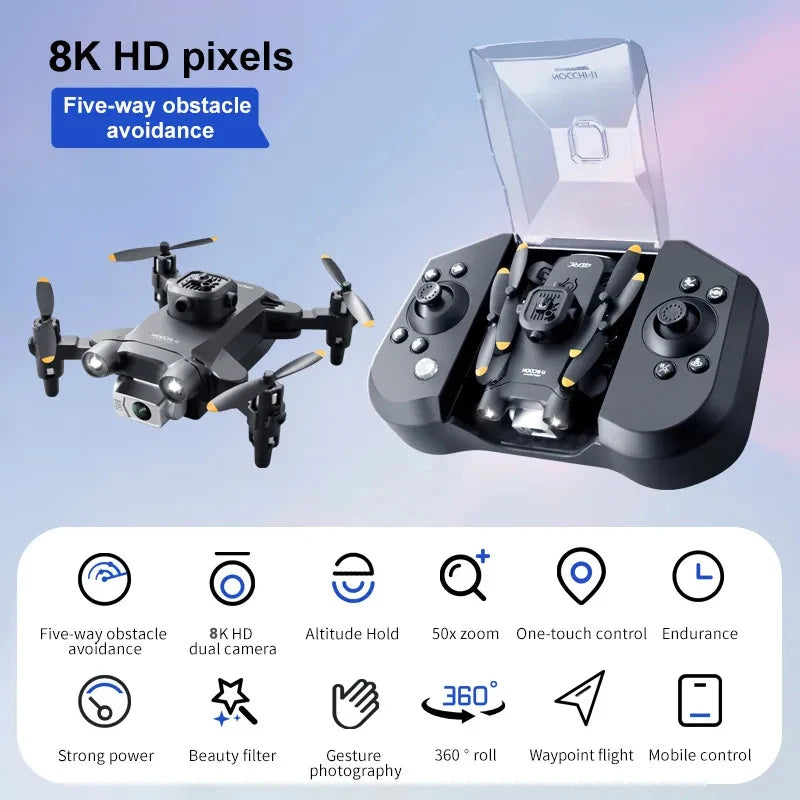 Mini drone Xiaomi 4DRC V30 com câmera HD 4K 1080P FPV RC Drones profissional para prevenção de obstáculos de cinco lados Helicóptero de brinquedo