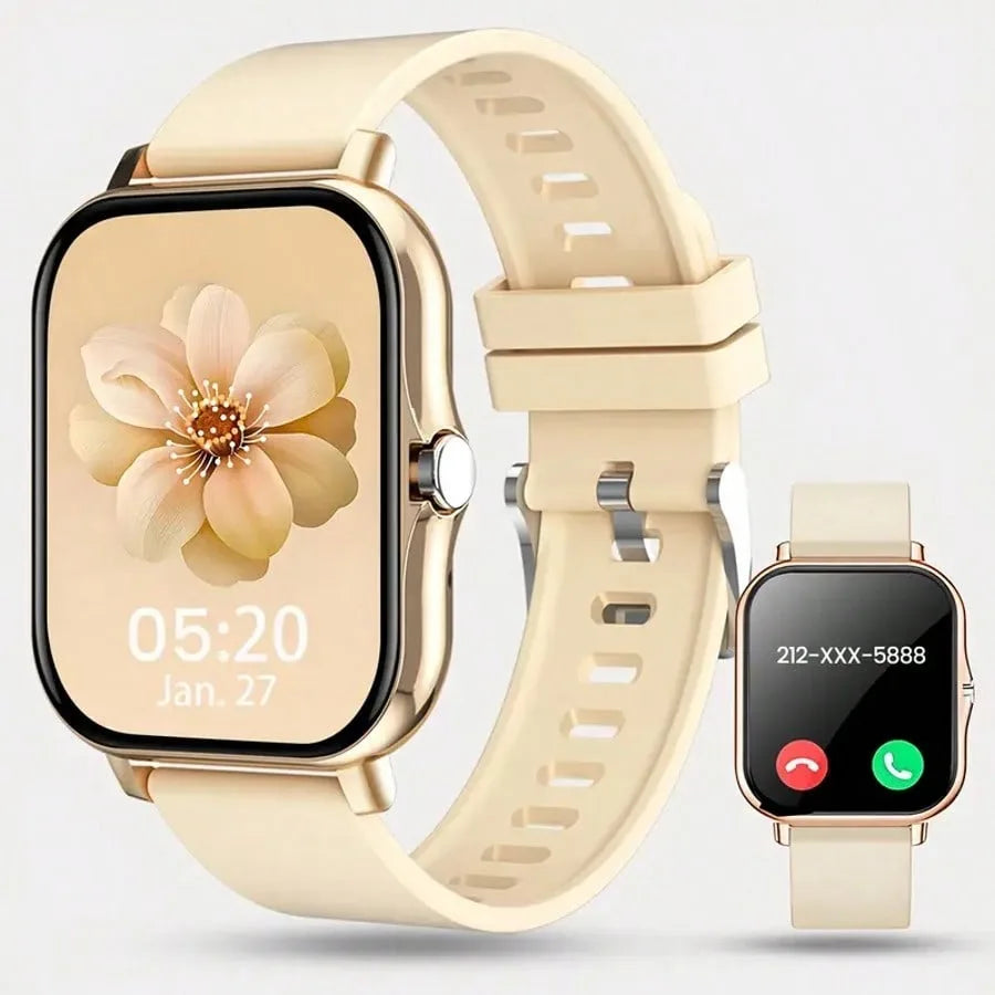 Relógio inteligente XiQeer para mulheres e homens, relógio de pulso com Bluetooth, reprodutor de chamadas, música, fitness, esportivo, pulseira, monitor de sono, relógios digitais