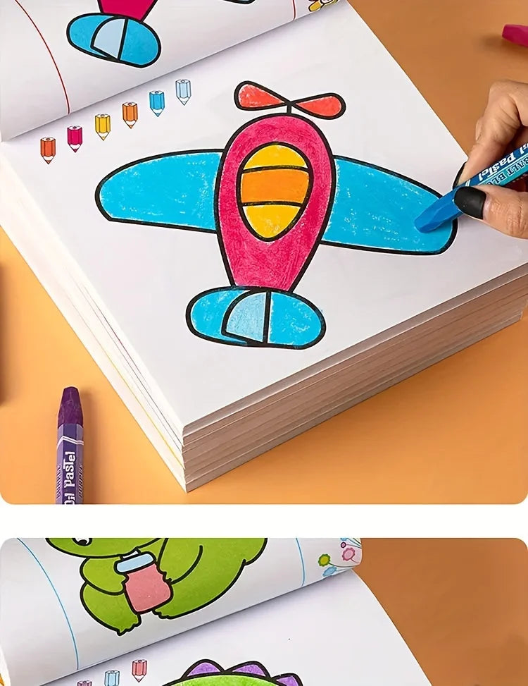 Livro de colorir com 160 páginas de pintura e grafite para aprender arte, pintura, iluminação e melhorar a capacidade de compreensão