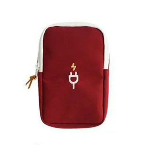 Carregador portátil de viagem, cabo de fone de ouvido, bolsa digital, bolsa de armazenamento, organizador de gadgets de viagem, acessórios eletrônicos, estojo de armazenamento