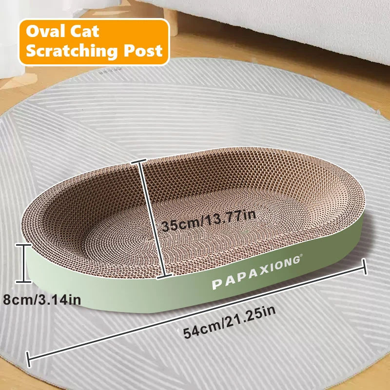 Arranhadores para gatos, brinquedos para gatos, redondos, ovais, arranhadores para gatos, cama para gatos, arranhador para gatos, espessamento, cola de milho durável, decalque de papelão