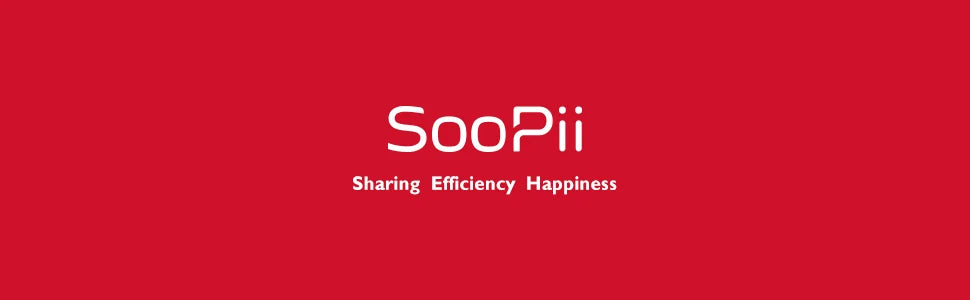 Estação de carregamento USB SooPii 50W/10A com 6 portas para casa e escritório. 6 cabos incluídos para telefones, tablets e outros eletrônicos.