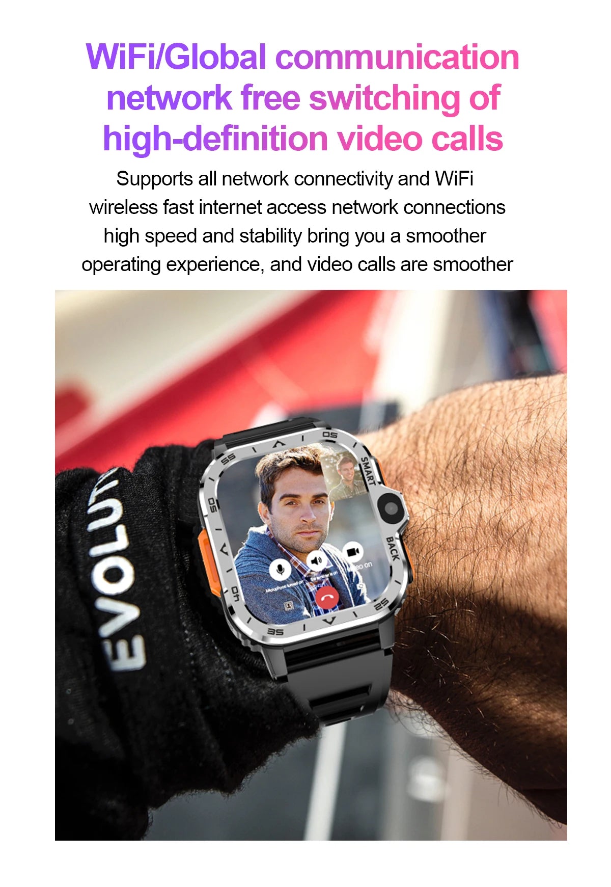 Relógio inteligente Android Valdus PGD masculino GPS 16G/64G ROM Armazenamento HD Câmera dupla NFC 2G 4G Cartão SIM Wi-Fi Sem fio Acesso rápido à Internet