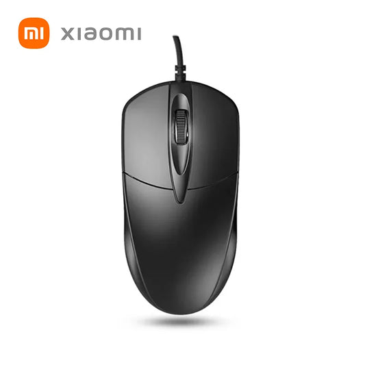 Mouse com fio Xiaomi Classic com design ergonômico e interface USB fotoelétrica de 1000 DPI, mouse para computador com fio para escritório, escola e casa