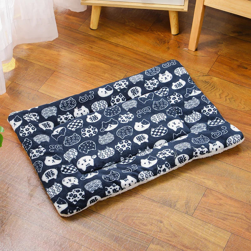 Cama para cães de estimação, quente para todas as estações, grossa, almofada para ninho de gato, sofá macio para cães de estimação, cama elástica para gatos, acessórios para cães de médio porte