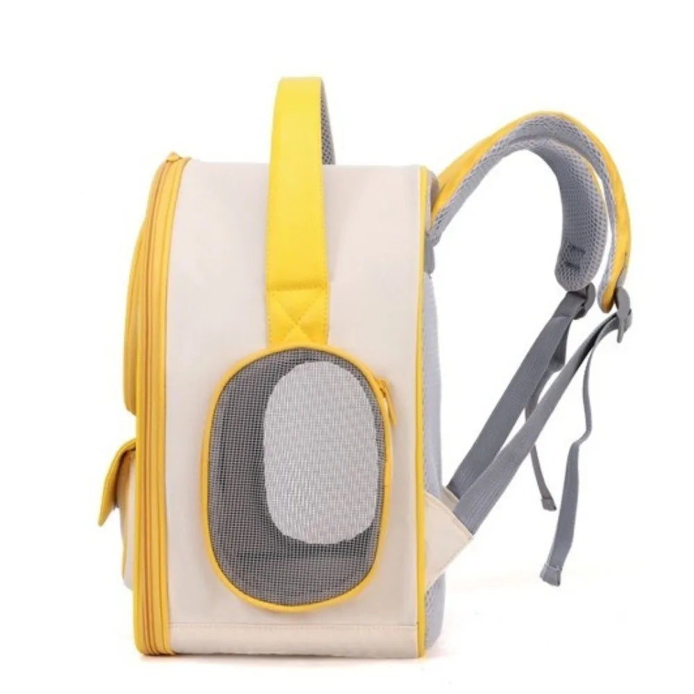 Wear-resistant Breathable Cat Bag Adjustable with Handle Portable Pet Bag Foldable Detachable Support Plate Pet Transport Bag