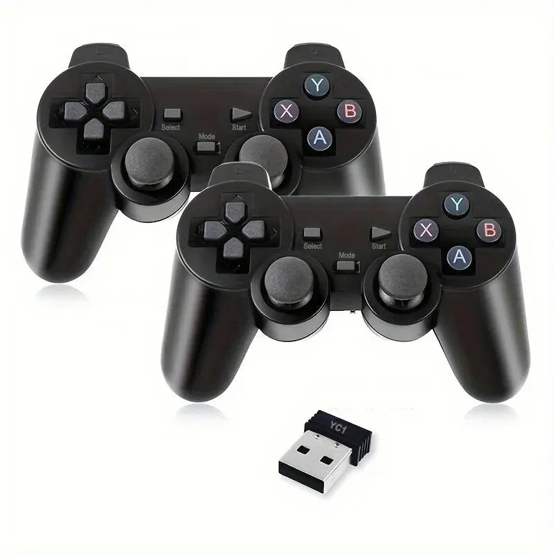 Controle de jogo sem fio de 2,4 GHz - botões de alta precisão, modo duplo para Android TV Box e PC com Windows