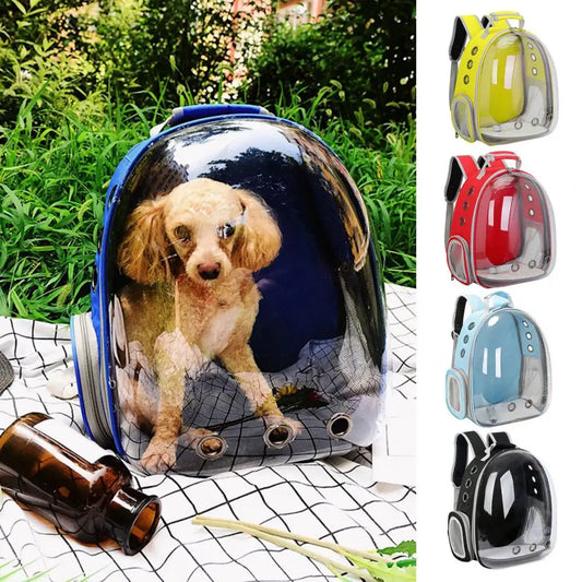 Mochila para animais de estimação para gatos Mochila de bolha respirável para gatos Cápsula espacial portátil para animais de estimação para viagens, caminhadas, acampamentos, viagens essenciais para animais de estimação
