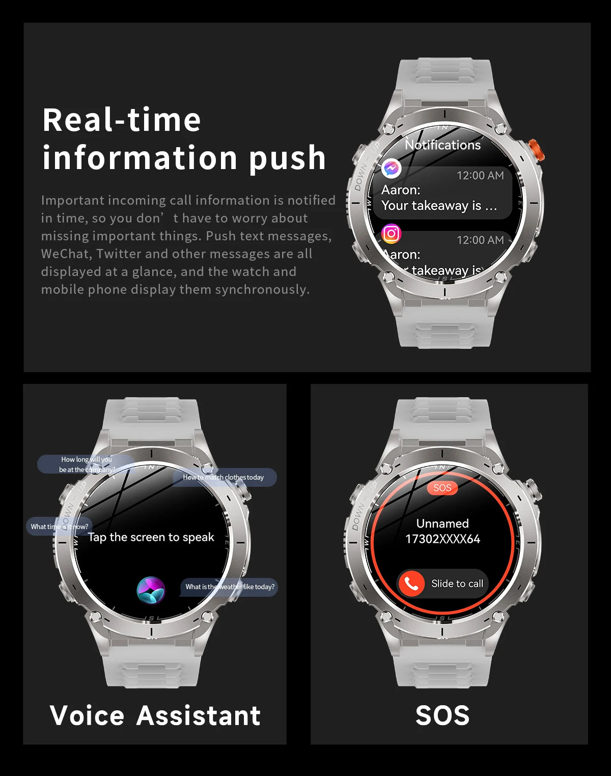 Novo relógio inteligente Xiaomi IOS Ultra GPS 2025, à prova d'água, 10ATM, com bússola GNSS de banda dupla integrada, esportivo militar, masculino, pulseira de natação