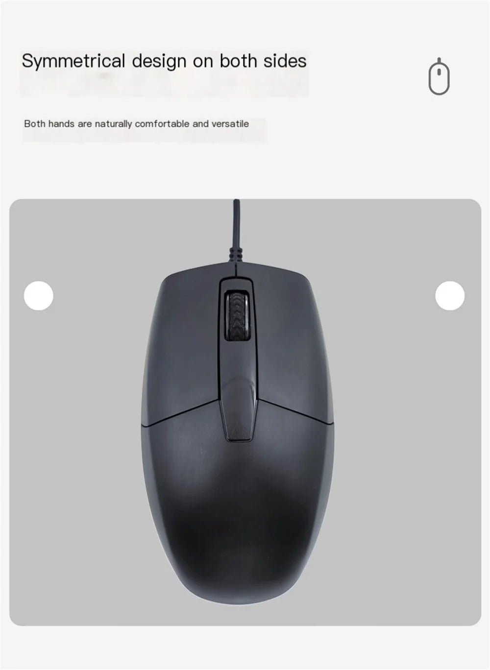 Mouse com fio tipo C, sistema plug and play, leve, portátil, com botão de baixo ruído, para uso em escritório, para negócios e escritório