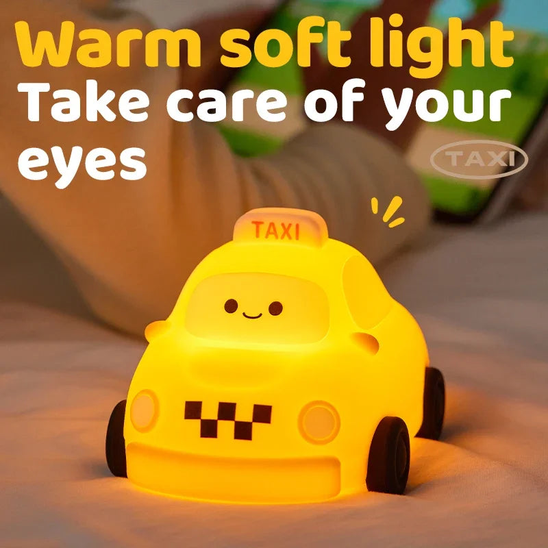 Luz noturna de silicone macio - USB recarregável, controle de toque, lâmpada de cabeceira regulável em 3 níveis para berçário, crianças, bebês e decoração de presentes