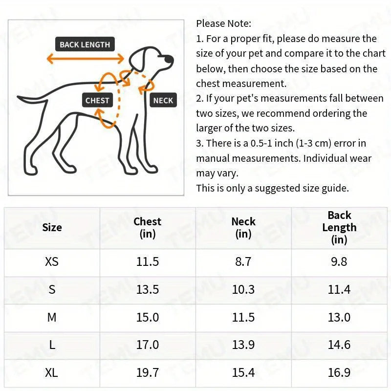 Colete de algodão para cachorro, 1 peça, roupas para animais de estimação para Golden Retriever, Samoieda, Labrador - Ajuste confortável para raças pequenas a grandes, algodão de pelúcia