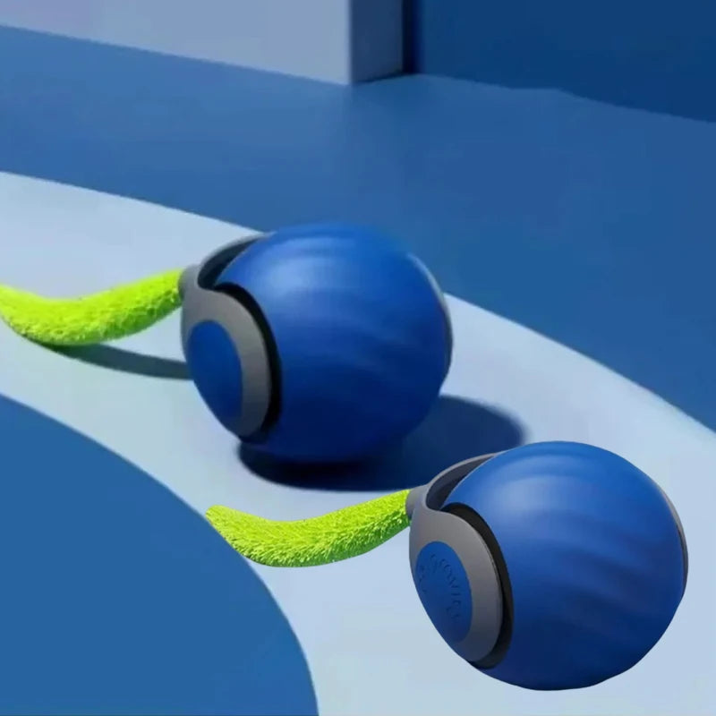 Brinquedos interativos para gatos, bola inteligente com rolamento automático e cauda falsa, brinquedo elétrico recarregável por USB para animais de estimação, para provocação e treinamento