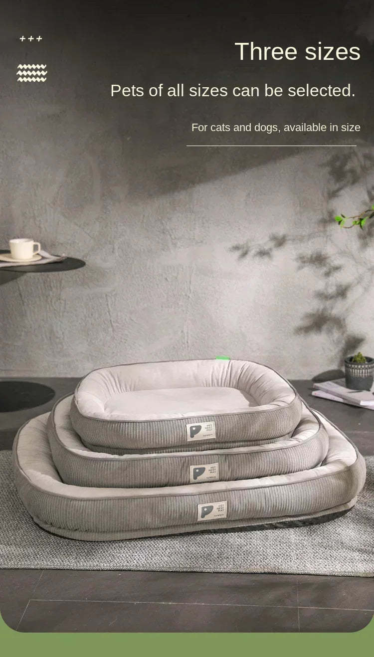 1PC Winter Warm Dog Bed Soft Memory Foam Pet Sleeping Mat for Small Medium Dogs Cats Removable Non-slip Dog Kennel Pet Supplies