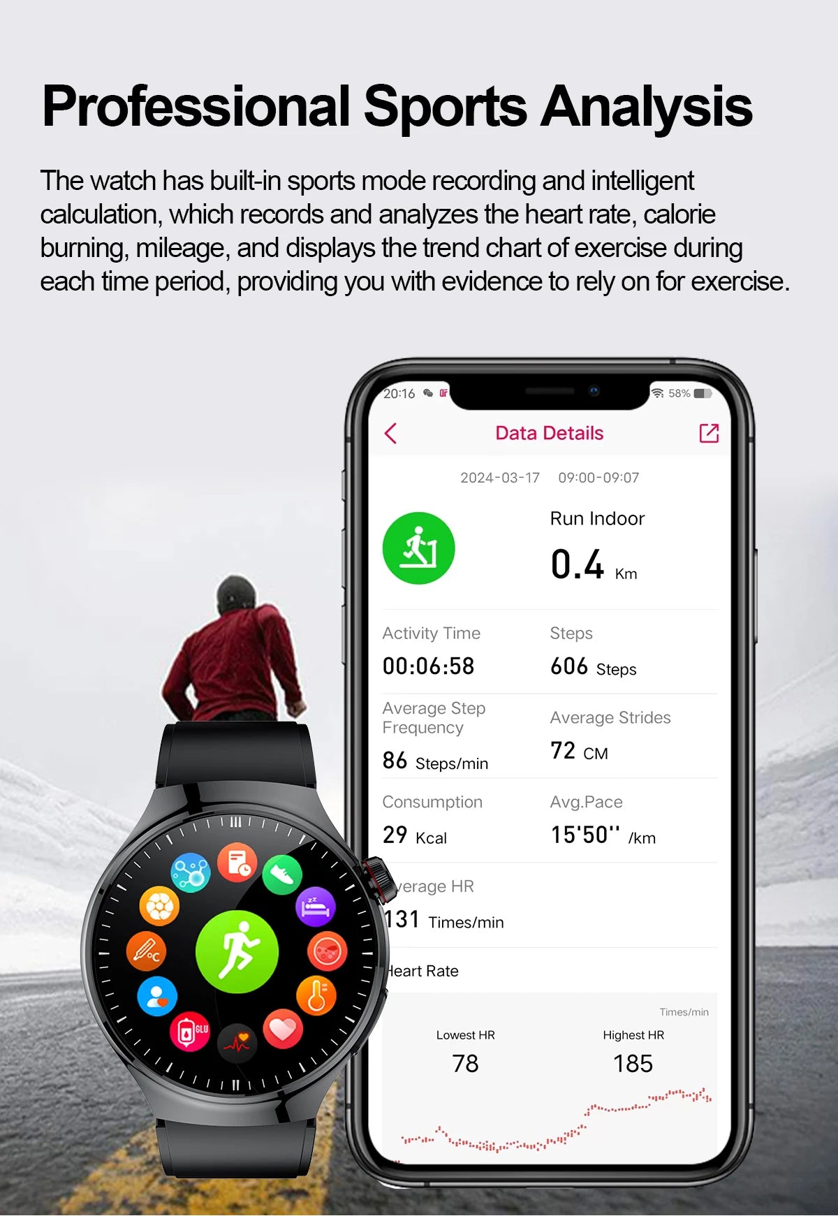2025 para HUAWEI Precise ECG + PPG Ácido Úrico HD Smart Watch Masculino Lipídios no Sangue Frequência Cardíaca Pressão Arterial Esporte Chamada Saúde Smartwatch