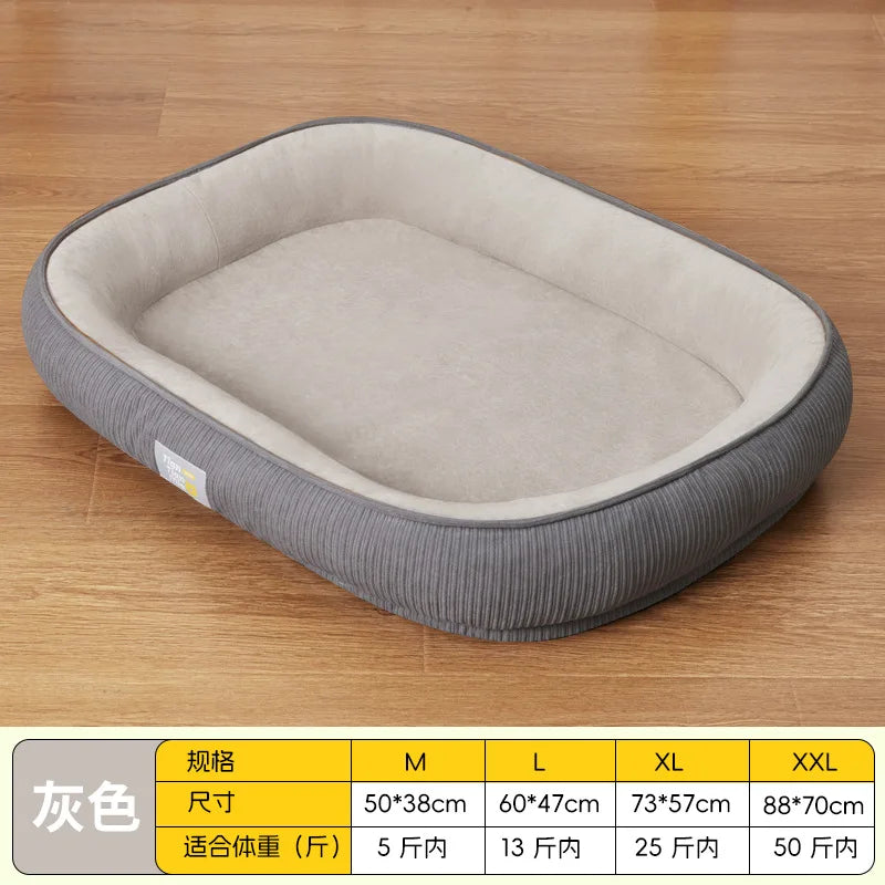 Cat and dog bed, dog mat, removable and washable sleeping mat, small and medium-sized dog pet sofa, cat bed