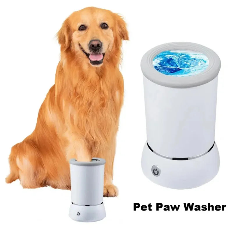 Lavador elétrico para patas de animais de estimação, limpador automático para patas de animais de estimação, copo portátil, rápido e silencioso, limpador para patas de cães e gatos