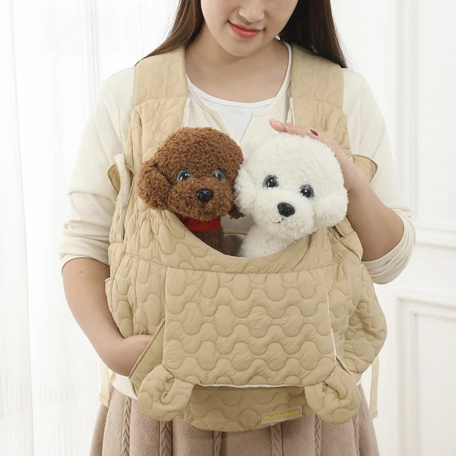 Bolsa de transporte para animais de estimação, mochila de peito extra grande com capacidade para cães e gatos, bolsa para atividades ao ar livre, à prova d'água e resistente ao vento, bolsa portátil para animais de estimação