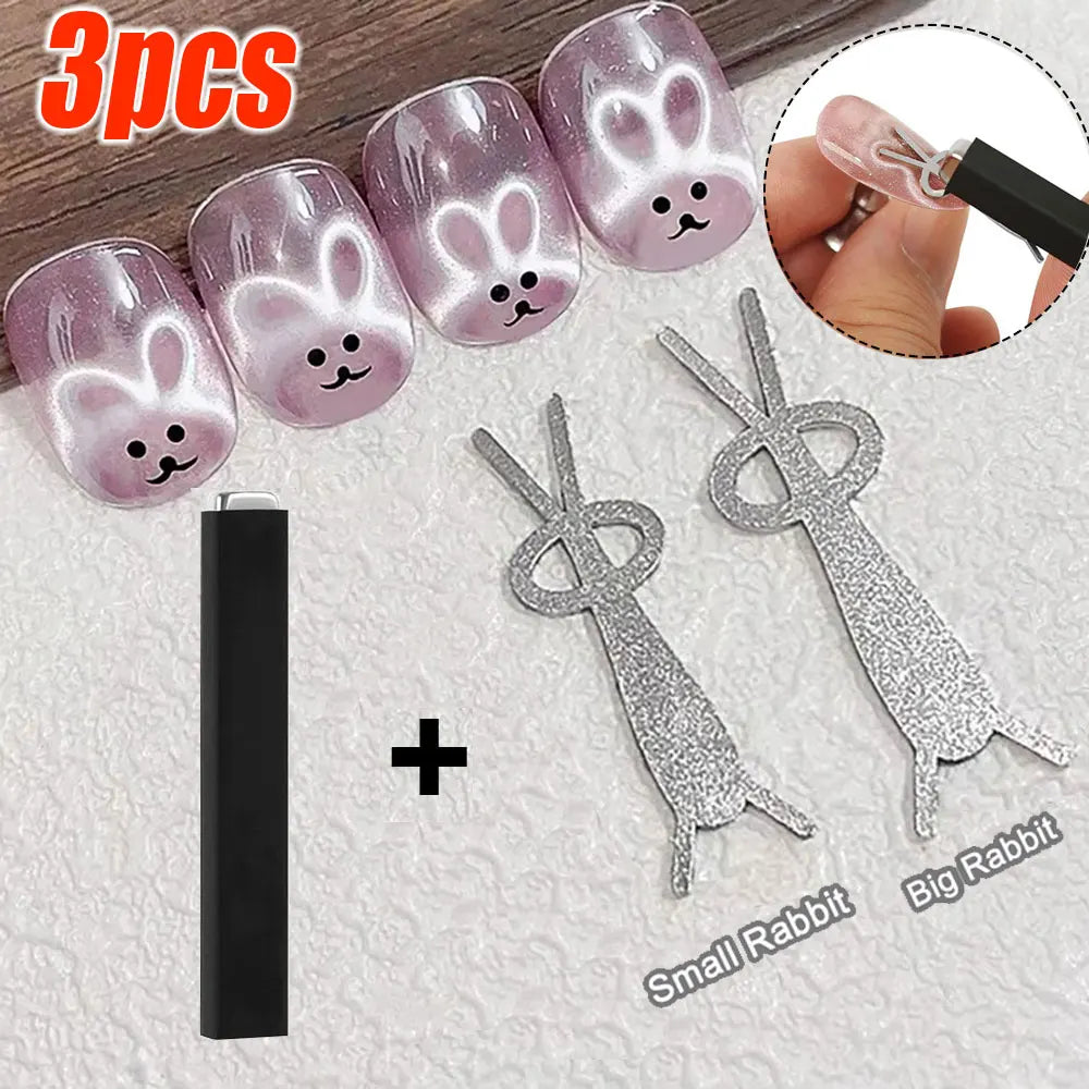 1 peça caneta magnética de unha olho de gato com sucção de 11 cm caneta magnética de esfera de aço ferramentas para arte em unhas esmalte em gel olho de gato bastão magnético %