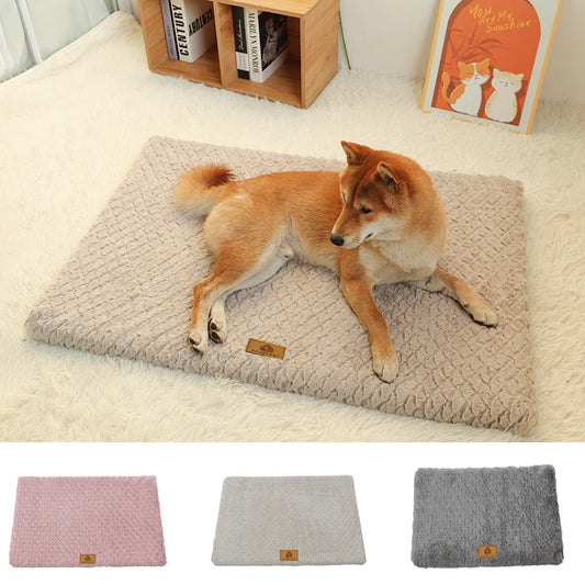 Cama para animais de estimação de espuma 3D com capa de pele sintética removível e lavável, cama ortopédica à prova d'água para cães, com fundo antiderrapante