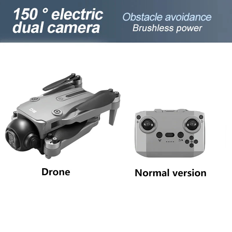 2025 Novo D18 Drone 8K Fotografia Aérea HD com Câmera Dupla Inteligente Prevenção de Obstáculos Sem Escovas Dobrável Quadricóptero Brinquedos