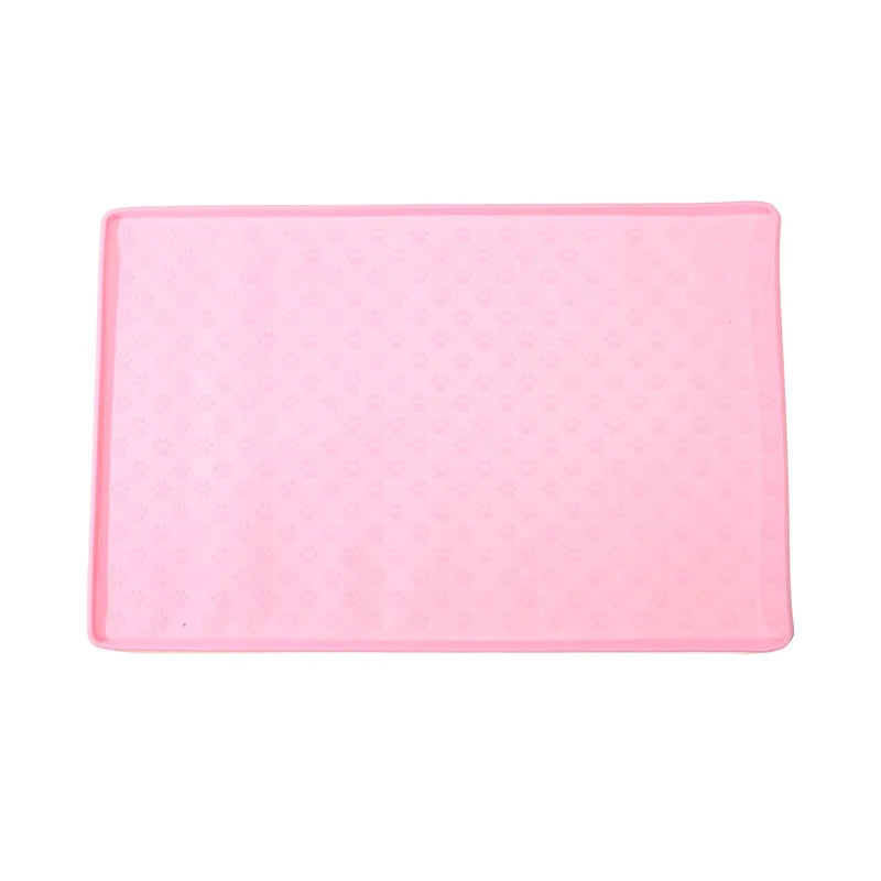 Pet Placemat Dog Food bowl Mat Cat Feed Mat Cat Dog Drinking Feeding Placemat Silicone Waterproof Pet Bowl Pad Feeder Mats 2024
