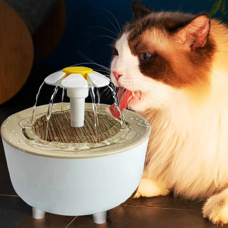Bebedouro elétrico para gatos com filtro automático USB, tigela de 1200 ml, recirculador, filtro, dispensador de água para gatos