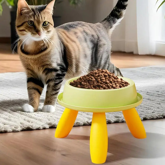 Tigela de alimentação para animais de estimação da moda para cães e gatos, tigela alta anti-vômito, alimentador para animais de estimação, prato elevado para gatinhos, uso diário para filhotes
