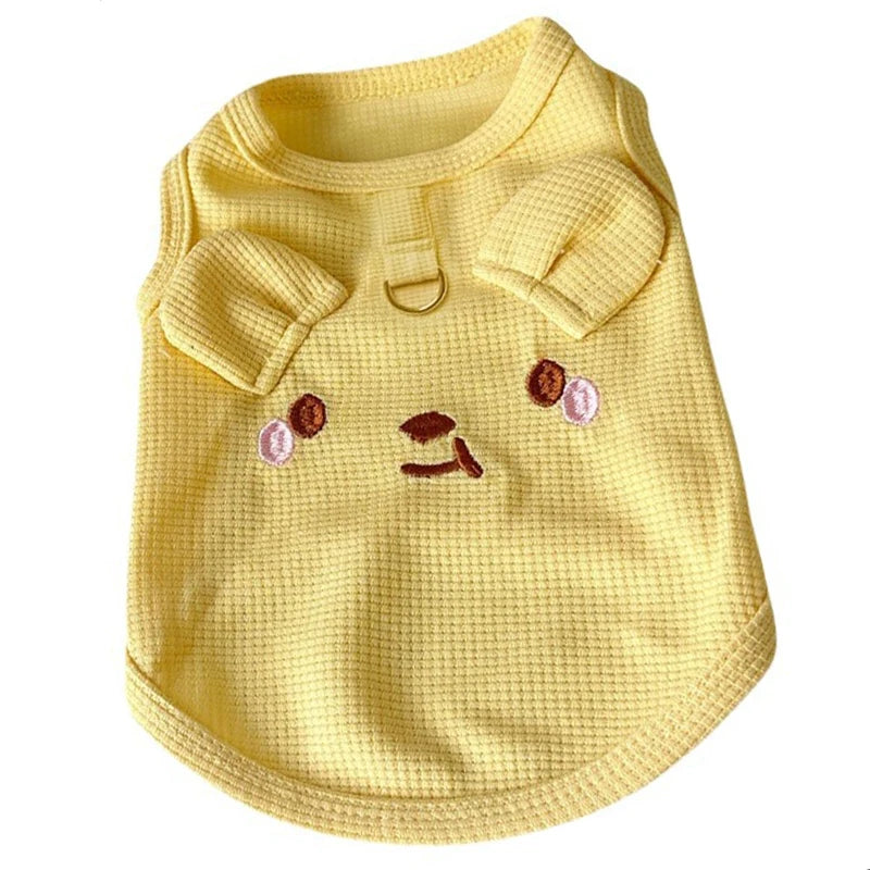 Roupas para cães pequenos, colete fino e fofo para cachorros, roupas para filhotes, roupas respiráveis ​​para chihuahua, colete para gatos, suprimentos para animais de estimação