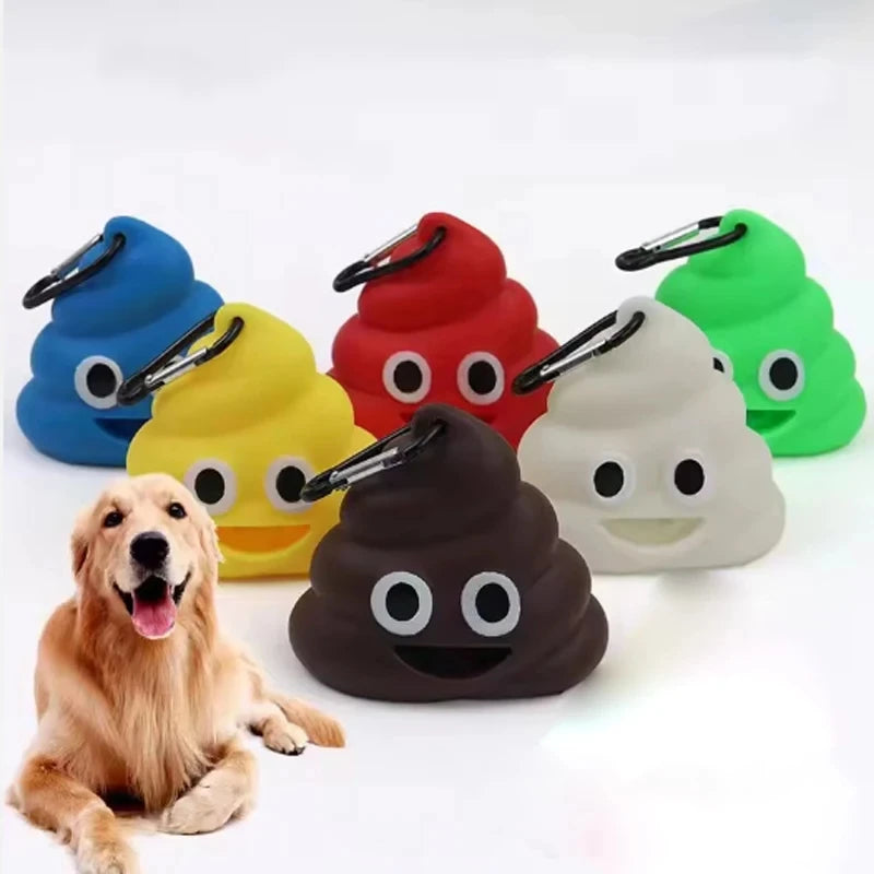 Sacos de lixo portáteis personalizados para caminhada ao ar livre, suporte para sacos de lixo para cães de estimação, dispensador sem sacos de lixo