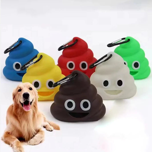 Sacos de lixo portáteis personalizados para caminhada ao ar livre, suporte para sacos de lixo para cães de estimação, dispensador sem sacos de lixo