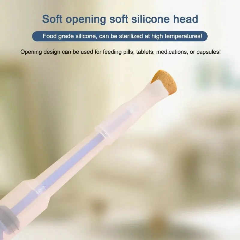 1 peça alimentador de medicamentos de silicone propulsor para animais de estimação, comprimido líquido confortável para cães e gatos, universal, seguro, fácil de limpar e usar repetidamente